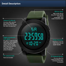 Роскошные Мужские аналоговые цифровые военные спортивные светодиодные водонепроницаемые наручные часы Секундомер Дата уличные электронные часы montre digitale 2024 - купить недорого