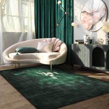 Fashion Abstract Emerald Green Messy Line Art Line Living Room Bedroom Bedside Carpet Floor Mat 2024 - buy cheap