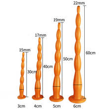 Super Soft Long Vagina Scale Dildo with Suction Cup Sex Toys For Women Men G-spot Prostate Massager Anal Plug Beads Mssturbator 2024 - buy cheap