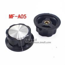 2 pçs chapéu MF-A05 potenciômetro botão wh118 wx050 baquelite botão núcleo de cobre buraco interno 6mm 2024 - compre barato