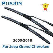 Midoon híbrido lâminas de limpador para jeep grand cherokee ajuste gancho braços modelo ano de 2000 a 2018 2024 - compre barato