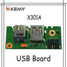 Akemy X401A_IO placa REV2.0 para For Asus X301A X401A X501A Placa de alimentación portátil Audio USB IO placa de interfaz probada bien 2024 - compra barato
