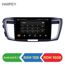 Harfey 10.1inch Android 8.1 Car Multimedia Player GPS radio for 2013 Honda Accord 9 2.4L High version support Carplay TPMS 2din 2024 - buy cheap