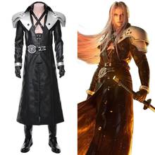 Remake-Disfraz de Sephiroth de Final Fantasy para adultos, traje de Cosplay, FF VII, Sephiroth, traje de disfraz de Halloween, trajes personalizados 2024 - compra barato