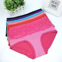 10Pcs/lot Breathable Milk Silk Lace  Dot print Underwears Women Panties Plus Size 4XL lingerie women's briefs 2024 - buy cheap