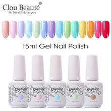 Clou Beaute 64 Colors Gel Nail Polish White Gel Polish UV Nail Base Top Matte Gel Soak Off UV Varnish Gel Paint 15ml Nail Art 2024 - buy cheap