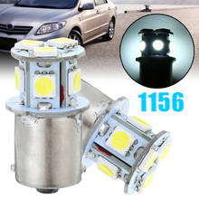 Farol de freio com lâmpada led ba15s r5w, luz branca para faróis de carro 1156 e 8smd 2024 - compre barato