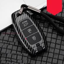 Carbon Alloy Car Key Case Cover For Hyundai i30 Ix35 KONA Encino Solaris Azera Ig Accent Santa Fe  Remote Fob Accessories 2024 - buy cheap