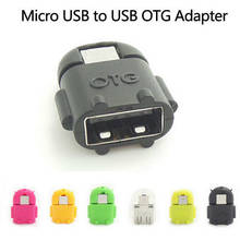 Android Robot Shaped Micro USB to USB OTG Adapter Cable for Smart Phone Galaxy S3 S4 Note2 2024 - buy cheap