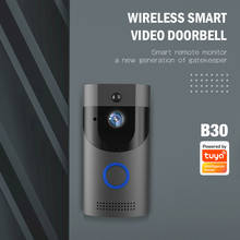 Дверной Видеозвонок Tuya, беспроводной умный дверной звонок 1080p, IP-камера ночного видения с пассивным ИК-датчиком, охранная сигнализация, домашняя защита, функция домофона 2024 - купить недорого
