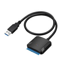 Hot USB 3.0 to Sata Adapter Converter Cable 22Pin SataIII to USB3,0 Adapters for 2.5 inch 3.5 inch Sata HDD SSD 2024 - buy cheap