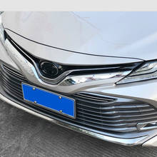 2PCS/set Chrome Plated ABS Trim Strip for Toyota Camry 2018 2019 XV70 8th Front Meshed Grille Accessories 2024 - buy cheap