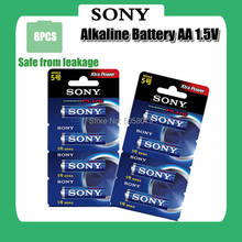 Sony-Batería alcalina LR6 Original para cepillo de dientes eléctrico, pila de 1,5 V AA para linterna de juguete, reloj de ratón, Batería primaria seca, 8 Uds. 2024 - compra barato