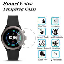 Película para smart watch esportivo fossil gen 1/2/3/4/5, película protetora anti-arranhões de vidro temperado 9h ultra hd clareza protetora 2024 - compre barato