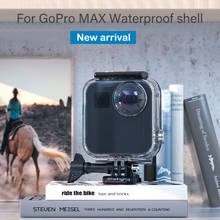 20m à prova dwaterproof água caso protetor para gopro max câmera panorâmica de 360 graus acessórios quadro capa habitação escudo para go pro max 2024 - compre barato