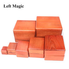 Ninho de caixas-caixa de madeira chinesa truques mágicos desapareceu objeto aparecendo na caixa estágio ilusão adereços engraçado 2024 - compre barato