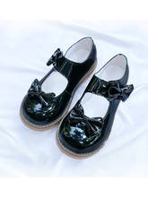 Zapatos negros básicos Jk Lolita hechos a mano para mujer, zapatos de Lolita de Pu, uniforme de estudiante Kawaii, zapatos de vestir góticos para mujer de Anime 2024 - compra barato