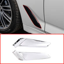 For BMW New 5 Series G30 2017-2020 Car-styling ABS Chrome Car Fender Vents Decorative Cover Trim Exterior Car Accessories 2024 - buy cheap