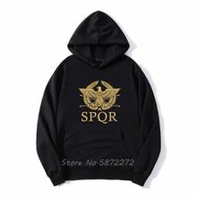 SPQR Roman Empire Standard Hoodie Men Sweatshirt Spring Autumn Hoody Hoodies Streetwear 2024 - buy cheap