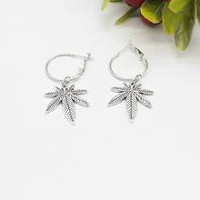 Fashion punk women's maple leaf pendant earrings, hemp leaf earrings, leaf earrings. Beautiful unisex charm jewelry 2024 - buy cheap