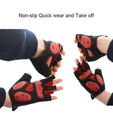 Нескользящие/Нескользящие велосипедные перчатки из лайкры для мужчин и женщин, летние перчатки на полпальца для гонок, шоссейного велосипеда, гелевые спортивные перчатки для езды на горном велосипеде 2024 - купить недорого