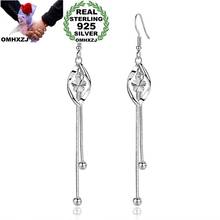 OMHXZJ Wholesale European Fashion Woman Girl Party Birthday Wedding Gift Flower Tassel S925 Sterling Silver Drop Earrings YS506 2024 - buy cheap