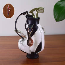 Mini caneta de golfe, suporte com 3 cores, canetas para decoração de mesa, presente para golf, para golfer, fãs fanáticos, dia dos pais 2024 - compre barato