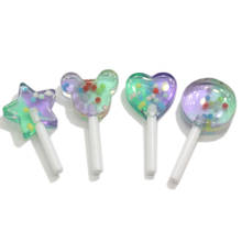 50/100pcs Kawaii Heart Star Mouse Head Lollipops Flatback Resin Cabochon Crafts for Phone Deco Hair Bow Diy Scrapbook Embellishm 2024 - buy cheap