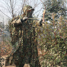 Poncho camuflado para homens, poncho 3d de folhas de bordo com manto camuflado para caça, observação de pássaros na selva 2024 - compre barato