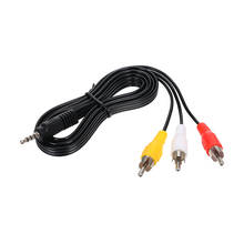 Conector de 3,5mm a 3 RCA macho de 3,5mm, Cable de Audio y vídeo, Cable AV de 1,2 M, convertidor DV MP4 2024 - compra barato