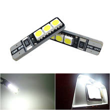 2pcs T10 LED 194 168 W5W Bright Double No Error Canbus 6 SMD 5050 LED Car Interior Bulbs Light Parking Width Lamps Warm White 2024 - buy cheap