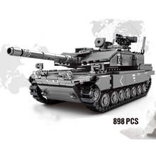 Военная серия Германия WW2 армия Леопард 2A7 основной боевой танк солдат спецназ DIY строительные блоки кирпичи игрушки подарки 2024 - купить недорого