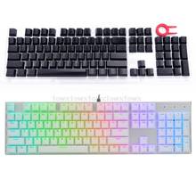 104 Keys Layout Low Profile Keycaps Set for Mechanical Keyboard Backlit Crystal Edge Design Cherry MX With Key Caps Puller Au21 2024 - buy cheap