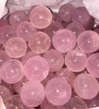 Bola esférica de cuarzo rosa, Estrella Natural, curación de cristal, 40mm, 10 Uds. 2024 - compra barato