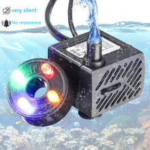 Ultra Quiet Submersible Water Fountain Filter Fish Pond Aquarium Water Pump Tank Fountain With 4 Lights 2024 - buy cheap