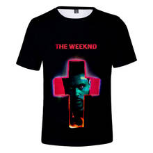 Camisetas con estampado 3D de Singer The Weeknd para hombres y mujeres, ropa de calle informal, Hip-Hop, moda Harajuku, Tops de cuello redondo 2024 - compra barato