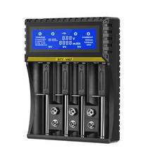 BTY 4 Slots Battery Charger 18650 Multi-function Li-ion Li-fe Ni-MH Ni-CD Charger for AA/AAA/18650/26650/6F22/9V Battery Charger 2024 - compre barato