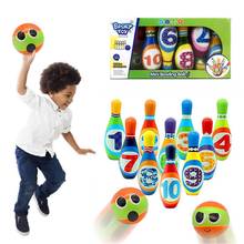Детский набор для боулинга, игрушки из искусственной кожи, маленькие игры для боулинга в помещении, интерактивные игрушки для отдыха для маленьких детей 2024 - купить недорого