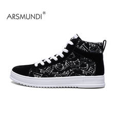 ARSMUNDI/Мужская обувь для скейтборда; мужские черные кроссовки; спортивная обувь с высоким берцем для скейтбординга; модная мужская обувь для скейтбординга 2024 - купить недорого