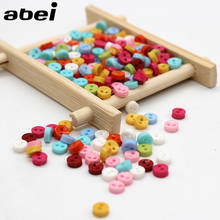 200pcs Colorful Tiny 6mm 2Holes Cute Resin Mini Buttons Card Making Lovely Tools Scrapbooking Garment DIY Apparel Accessories 2024 - buy cheap