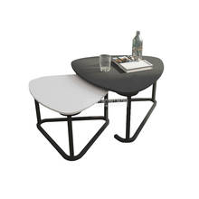 Nordic Tea Table Two Small Table Combination Simple Modern Living Room Luxury European Style Creative Toughened Glass Side Table 2024 - buy cheap