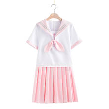 School Dress Uniform Lady Cosplay Anime Sailor Suit Jk Uniforms Spink Pleated Skirt Uniform Dress For High School Girls Students 2024 - buy cheap