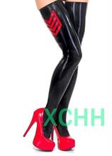 exotic gothic women female handmade Latex Stockings slim cekc Long Stockings Thigh boots Socks sexy lingerie for women 2024 - buy cheap