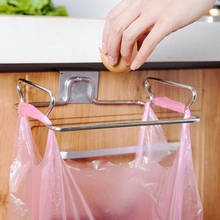 1Pc Cupboard Door Back Hanging Trash Rack Garbage Rubbish Bag Can Storage Holder Hanging Cabinet Kitchen Accossories 2024 - buy cheap