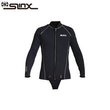 Slinx-Chaqueta de buceo de 3mm para hombre, traje de neopreno para mantener el calor, manga larga, entrepierna, esnórquel, pesca submarina, ropa de surf 2024 - compra barato