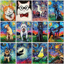 5D DIY Diamond painting horse dog cat animals Cartoon Full Round Diamond mosaic art Full Square Diamond embroidery Cross stitch 2024 - buy cheap