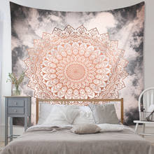 Tapiz de Mandala de la India, manta psicodélica Bohemia para colgar en la pared, Fondo de cabecero de dormitorio, decoración Hippie Boho, tapices de pared para el hogar 2024 - compra barato