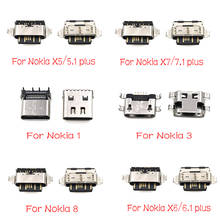 10Pcs/Lot, Micro Usb Connector Charging Port Jack For Nokia 3 6 7 Plus 8 6.1 7.1 5.1 Plus X5 X6 X7 Repair Parts 2024 - buy cheap