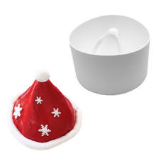 Fôrma de silicone em forma de chapéu, de natal, forma para bolo, mousse, de natal, sobremesa, ferramentas de decoração de bolo 2024 - compre barato