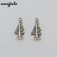 30pcs Tibetan Silver Plated Christmas Tree  Charms Pendants  for Jewelry Making Accessories DIY 25*11mm 2024 - buy cheap